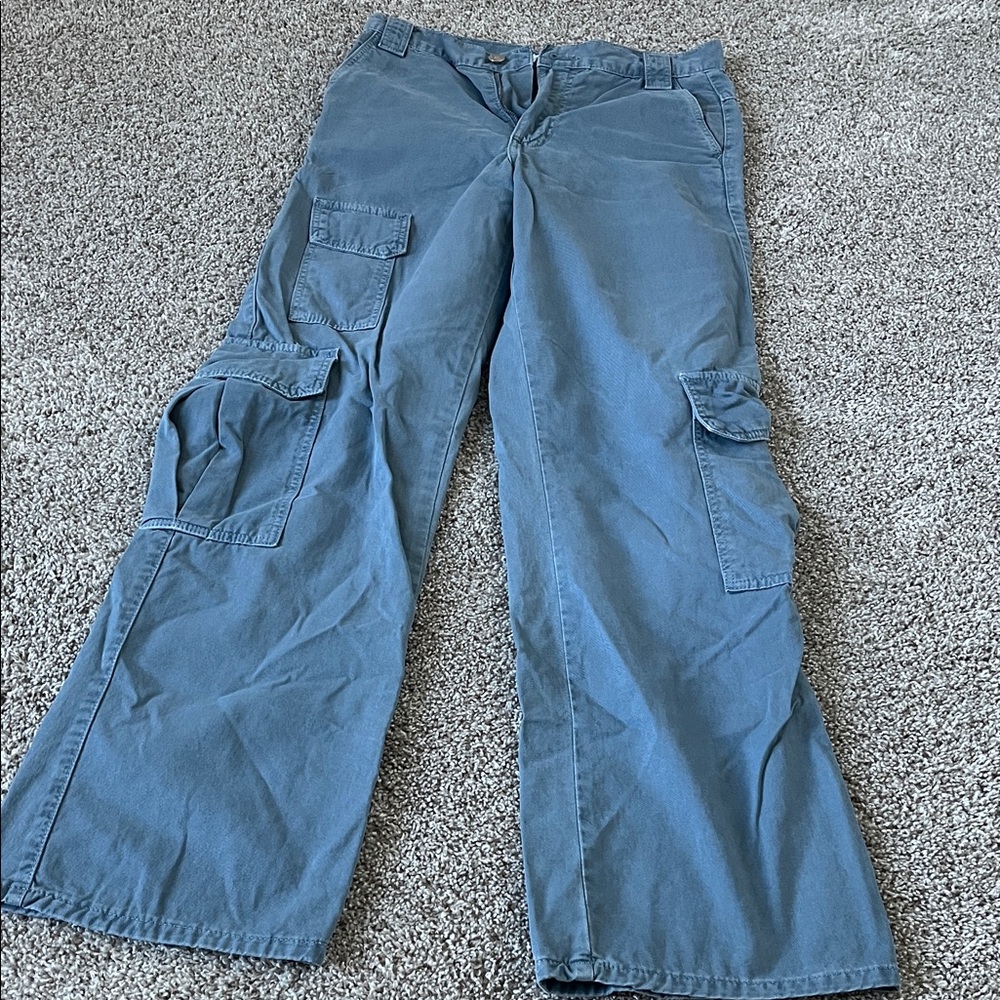 Zara Blue Cargo Pants